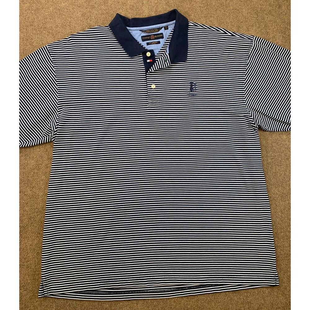 Vintage Tommy Hilfiger Shirt Mens 2XL TPC Sawgrass Polo PGA Golf Short-Sleeve
